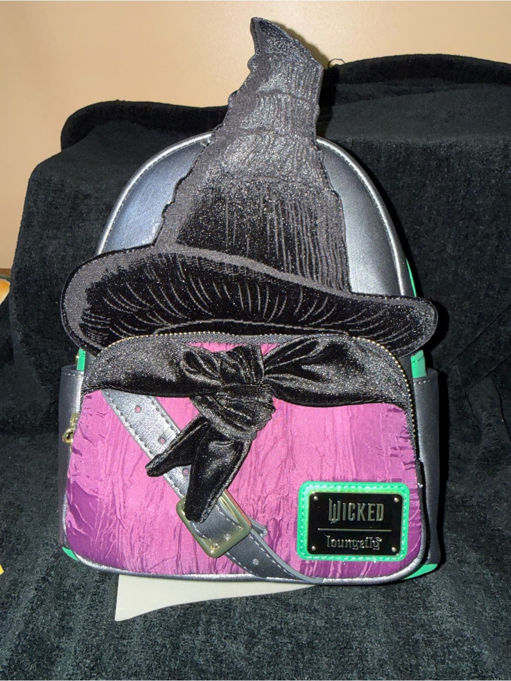 Loungefly Wicked Witch Mini Backpack in Black, Purple & Green